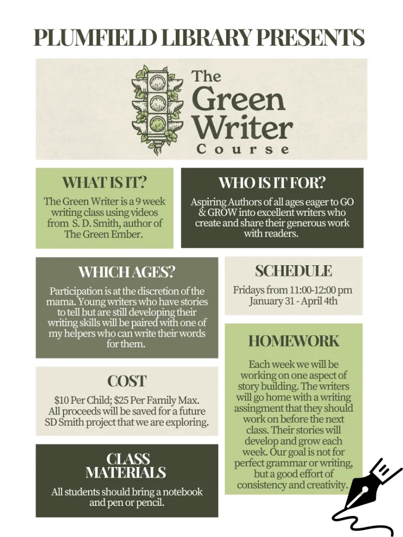 Green Writer promo poster